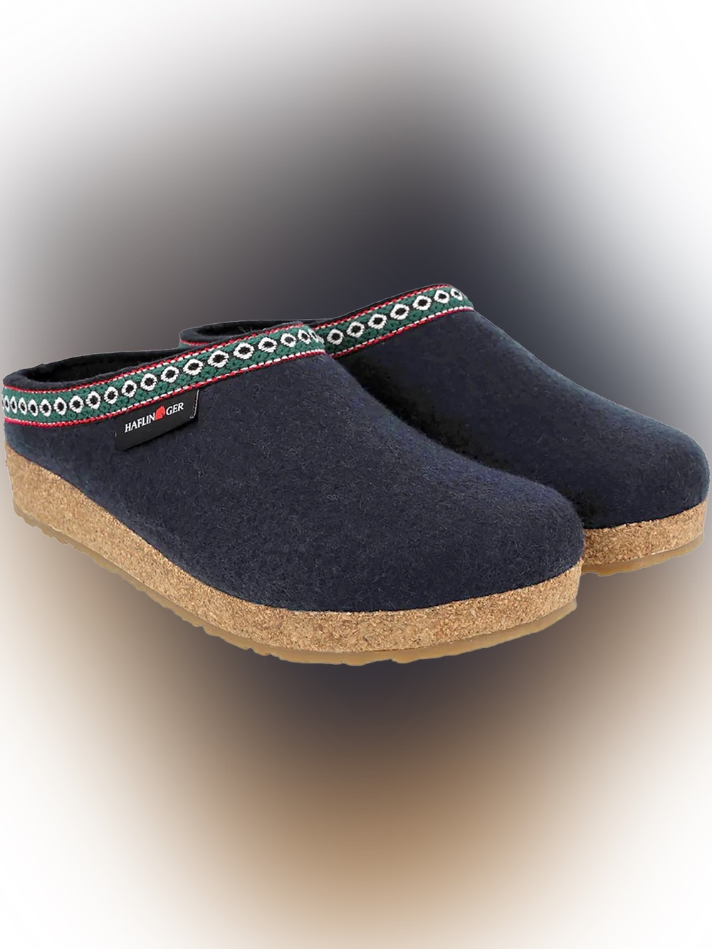 Haflinger Kris Clog Slipper in Captain’s Blue 41